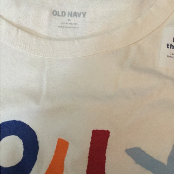 🆕 DESIGNER OLD NAVY SLEEP TEE 😴 JOLLY VIBES ONLY 😴🛍 🆕❤️ - Picture 2 of 6